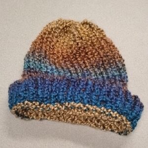 Handmade Multicolor Knit Beanie